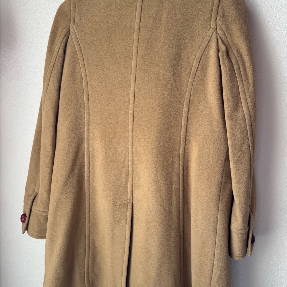 Double breasted, collarless wool coat. EUC! - Picture 5 of 6